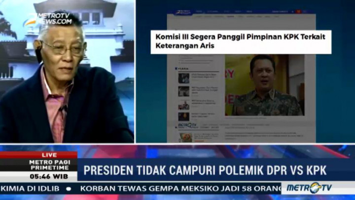 Pakar Tanggapi Positif Sikap Jokowi atas Polemik Pansus Angket dan KPK