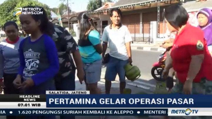Ratusan Warga Salatiga Serbu Operasi Pasar Elpiji