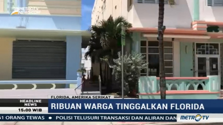 Badai Irma Menuju Florida, Ribuan Warga Dievakuasi