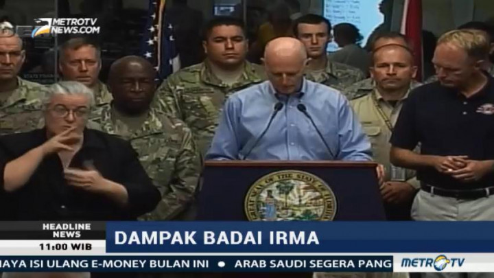 Antisipasi Badai Irma, Gubernur Florida Minta Warga Segera Mengungsi