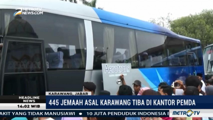 445 Haji Indonesia Kloter 10 Asal Karawang Tiba di Tanah Air