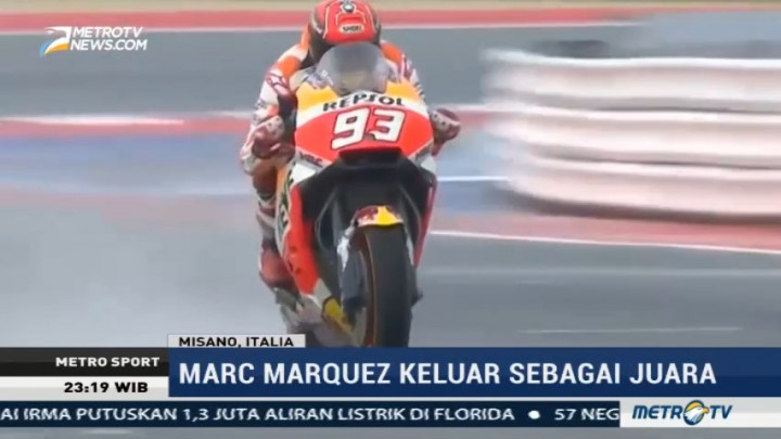 Marc Marquez Sukses Rebut Podium Juara di MotoGP San Marino