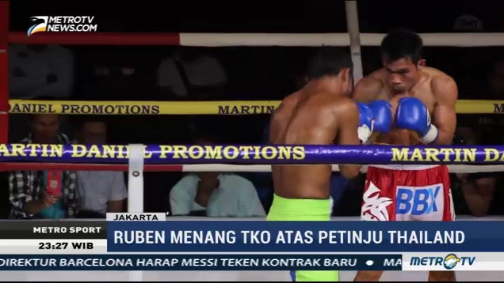 Ruben Manakane Pertahankan Gelar WBA dan WBC Asia Champion