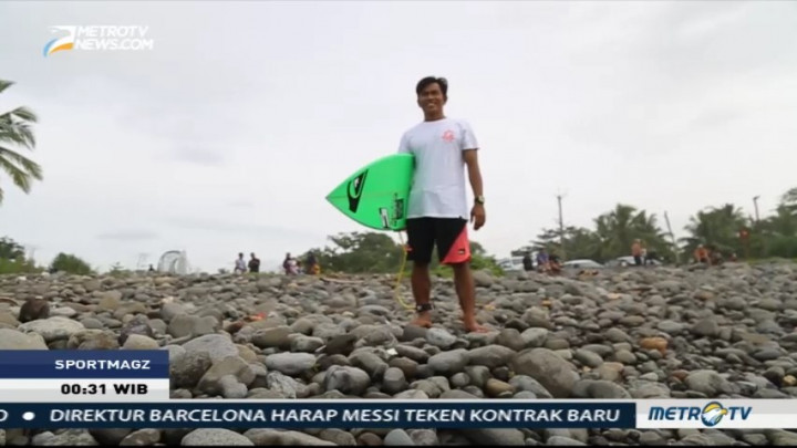 Dede Suryana, Dari Cimaja ke Ajang Selancar Dunia