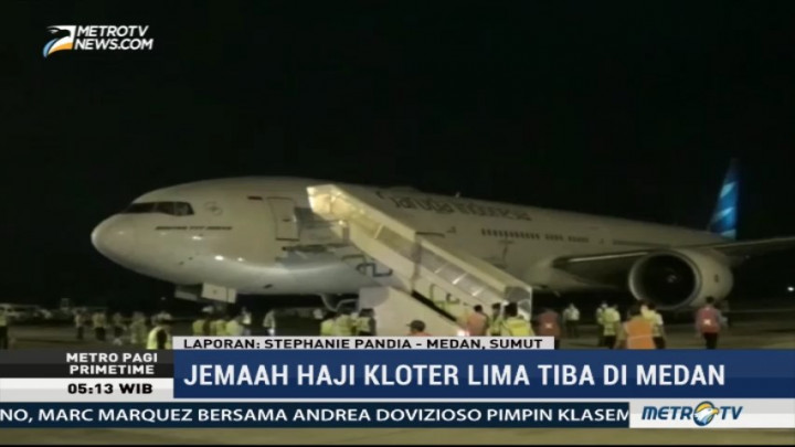 Kloter 5 Debarkasi Haji Tiba di Medan