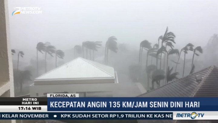 Kekuatan Badai Irma di Tampa Melemah