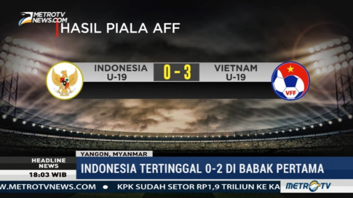 Indonesia Kalah 0-3 dari Vietnam