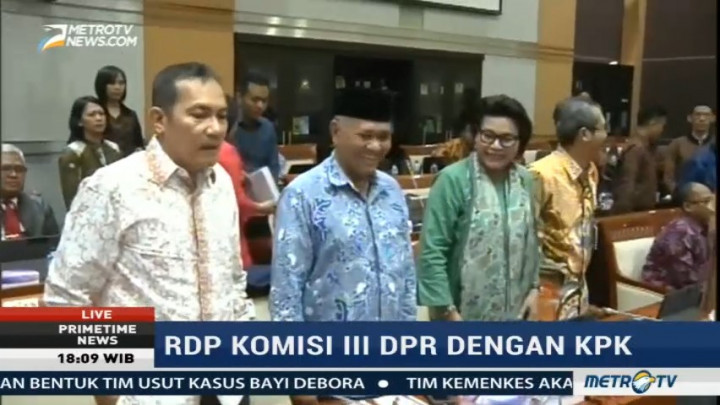 Diskors, RDP Komisi III dengan KPK Dilanjutkan Pukul 19.30