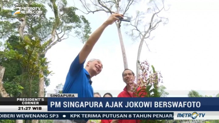 Dari WNI Hingga PM Singapura Kena Demam Swafoto Jokowi