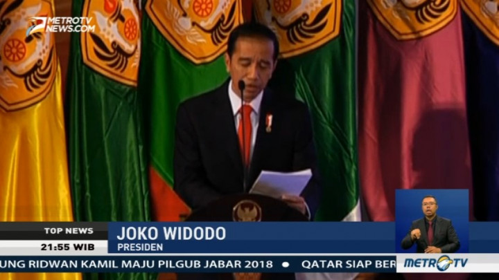 Jokowi Singgung Pernikahan Raisa-Hamish di Dies Natalis Unpad