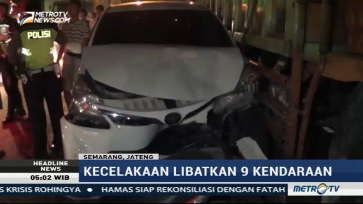 Kecelakaan Beruntun di Semarang Tewaskan 1 Orang