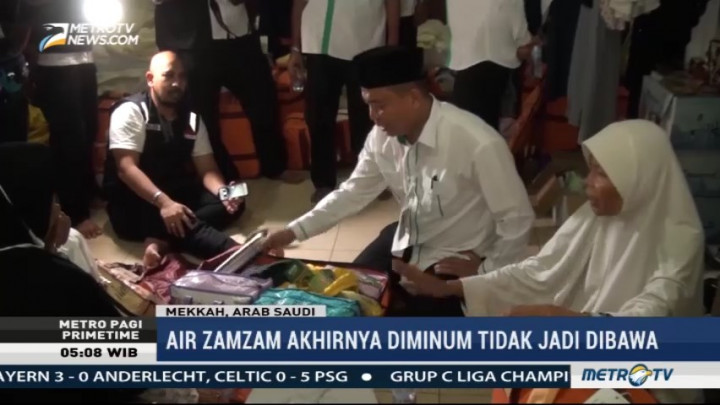 Kadaker Mekkah Sosialisasi Larangan Membawa Air Zamzam ke Jemaah