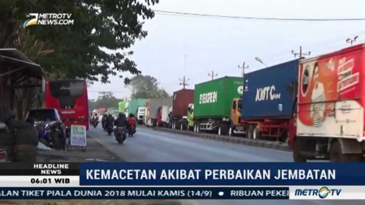 Perbaikan Jembatan Wonokerto, Jalur Pantura Demak Macet Hingga 15 Km