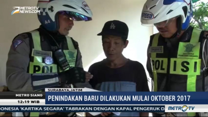 Sosialisasi Tilang e-CCTV, Satlantas Polrestabes Surabaya Kirim 100 Surat Teguran