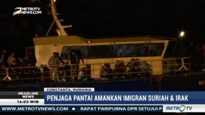 Seratusan Imigran Diamankan Penjaga Pantai Rumania