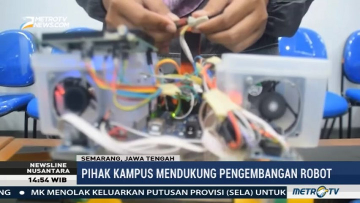 Mahasiswa Semarang Ciptakan Robot Pelacak Makanan Berformalin