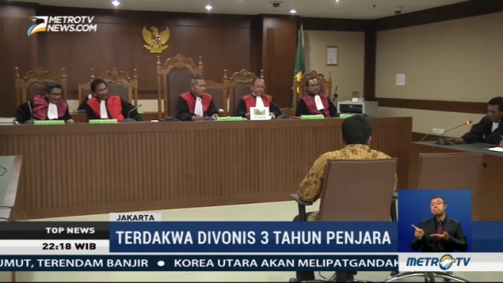 Bekas Anak Buah Nazaruddin Divonis 3 Tahun Penjara