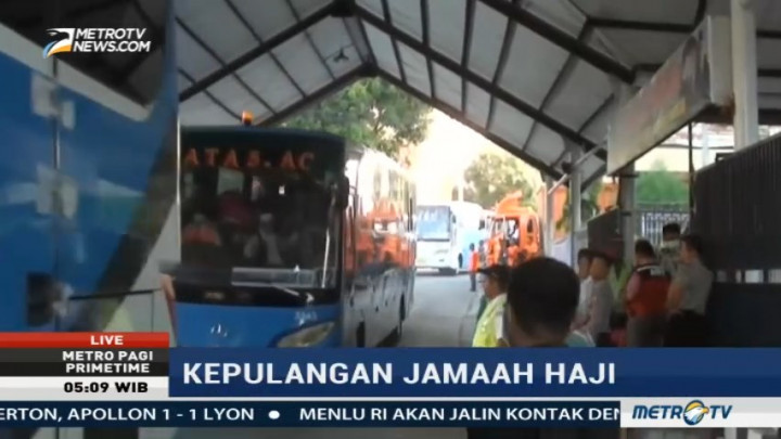 450 Jemaah Tiba di Asrama Haji Sudiang Makassar