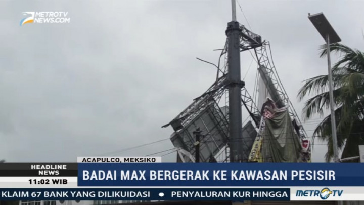 Meksiko Diterjang Badai Max Kategori 1
