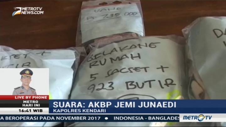 Polres Kendari Buru Pemasok Obat PCC