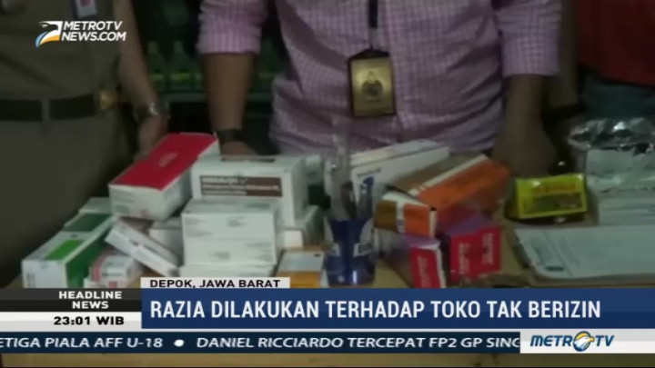 Antisipasi Peredaran PCC, Aparat Gabungan di Depok Razia Toko Obat