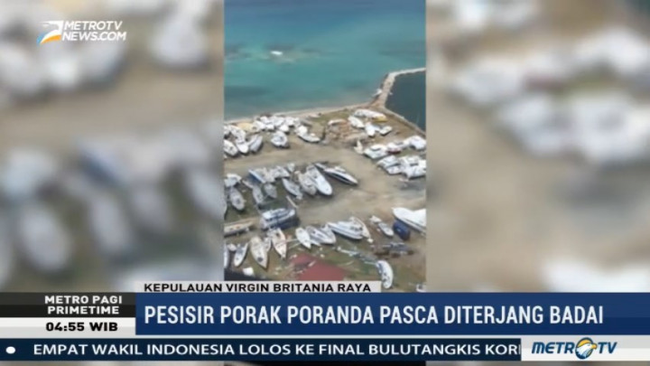 Kepulauan Virgin Porak-Poranda Usai Diterjang Badai Irma