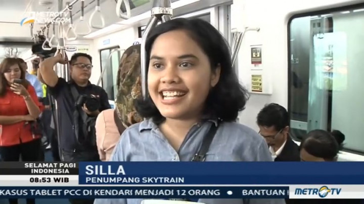 Skytrain Bandara Soetta Disambut Antusias oleh Masyarakat