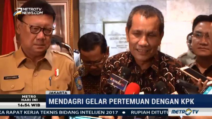 Mendagri Gelar Pertemuan dengan KPK Bahas Pencegahan Korupsi di Daerah