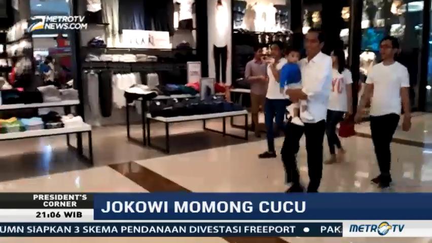 Momong Cucu, Jokowi: Bahagia Itu Sederhana