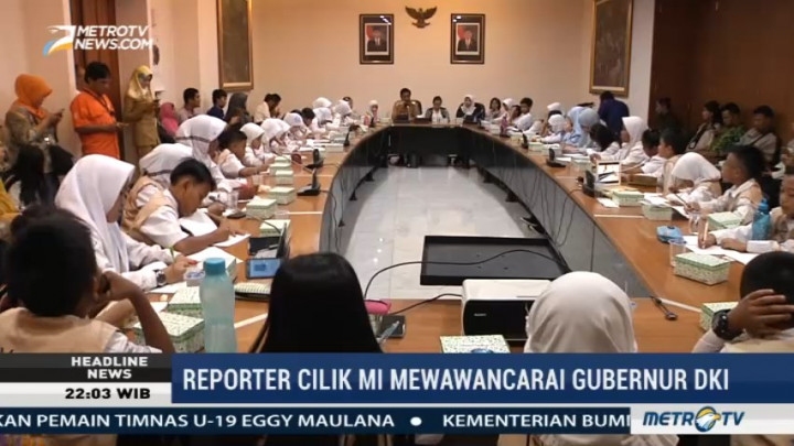Puluhan Reporter Cilik Media Indonesia Wawancarai Djarot