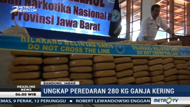 BNNP Jabar Gagalkan Penyelundupan 2 Kuintal Ganja