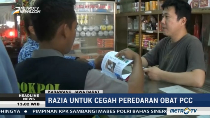 Antisipasi Peredaran PCC, Polisi Razia Apotek di Karawang