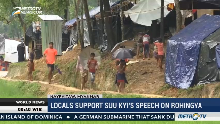 Locals Support Suu Kyi's Speech on Rohingya