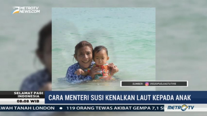 Cara Menteri Susi Kenalkan Laut Kepada Anak