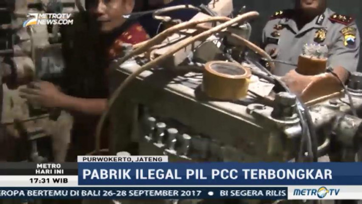 Pabrik Ilegal Pil PCC di Purwokerto Terbongkar