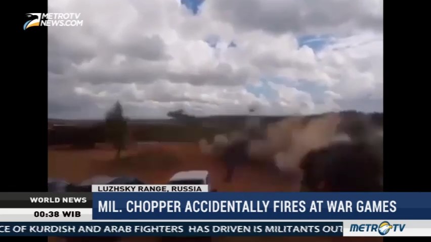 Russian Chopper Accidentally Fires