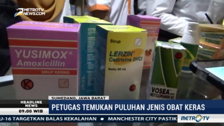 Polres Sumedang Sita Obat Keras yang Dijual Bebas
