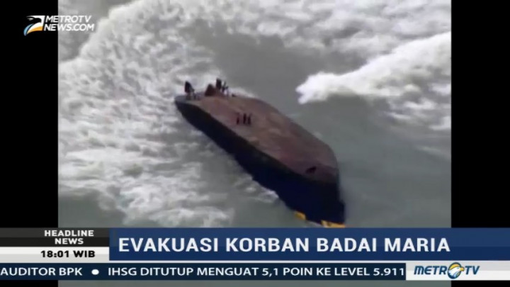 Satu Keluarga yang Terjebak Badai Maria Berhasil Dievakuasi