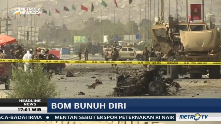 Bom Mobil Meledak saat Konvoi Tentara Internasional di Afganistan