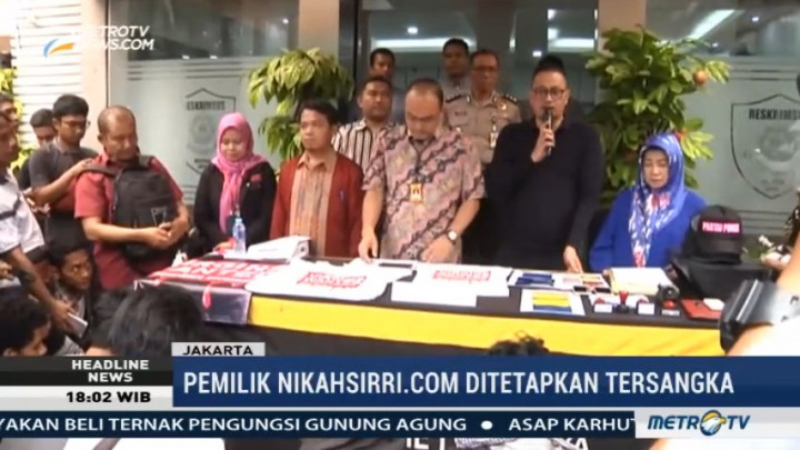 Pemilik Nikahsirri.com Ditetapkan sebagai Tersangka