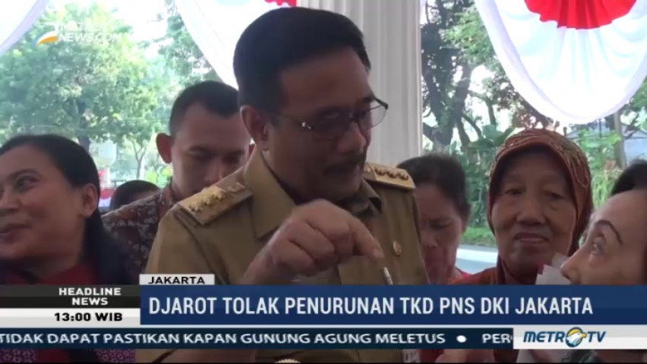 Djarot Tolak Penurunan TKD PNS DKI Jakarta