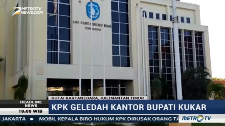 KPK Geledah Kantor Bupati Kutai Kartanegara