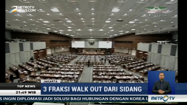 Drama <i>Walk Out</i> di Sidang Paripurna Hak Angket KPK