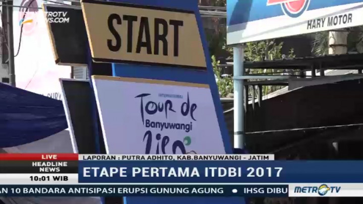Etape Pertama Tour de Banyuwangi Ijen 2017 Dimulai