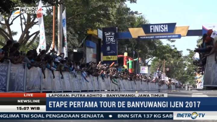 Pembalap Kuwait Juara Etape 1 Tour de Banyuwangi Ijen 2017