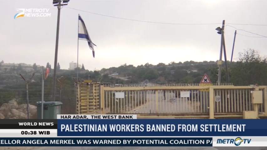 Palestinian Workers Banned from Settlement