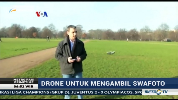 Drone Mini untuk Swafoto dari Udara