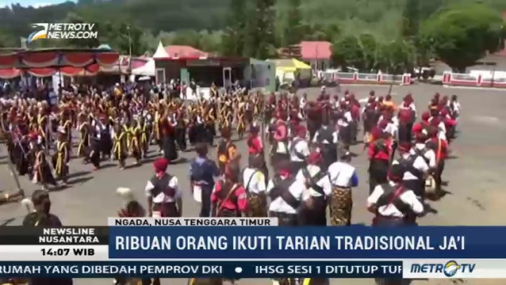 Tari Ja'i Sambut Hari Kesaktian Pancasila di Kabupaten Ngada