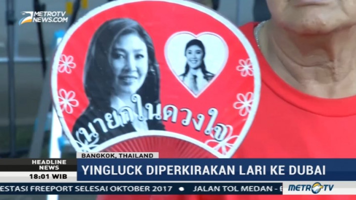 Jadi Buronan, Eks PM Thailand Yingluck Diduga Kabur ke Dubai