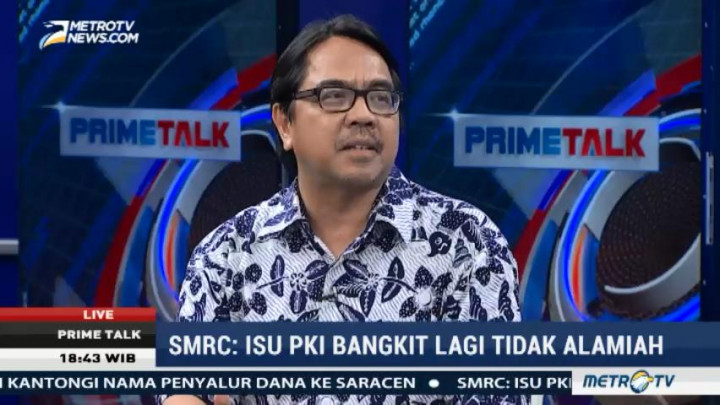 SMRC: Isu PKI Bangkit Lagi Tidak Alamiah